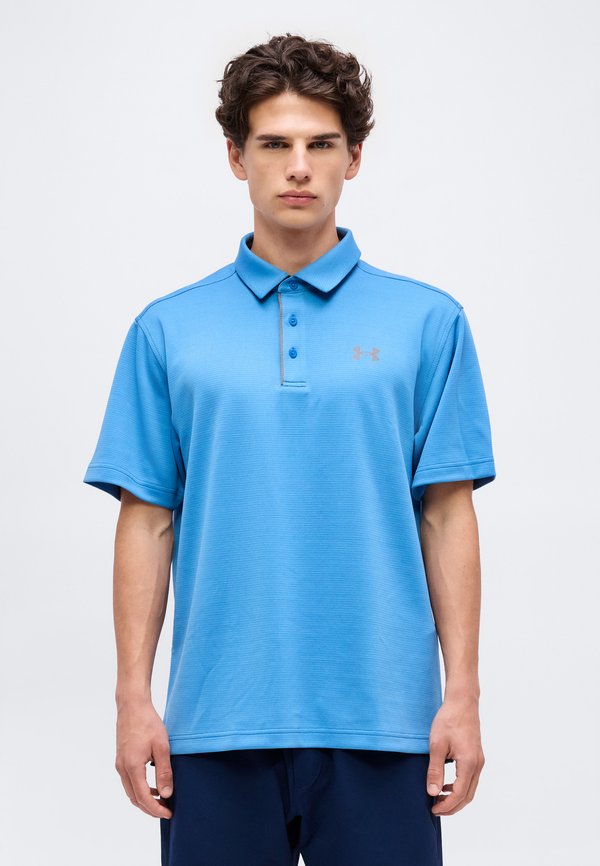 Under Armour TECH - Polo shirt - aegean blue/graphite