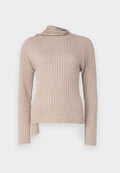 Vero Moda VMZOEY WRAP NECK - Jumper - taupe