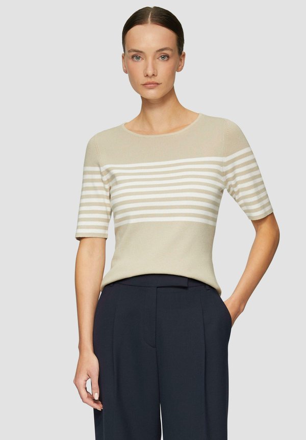 s.Oliver BLACK LABEL GESTREIFTER SLIM-FIT MIT KURZEN ÄRMELN