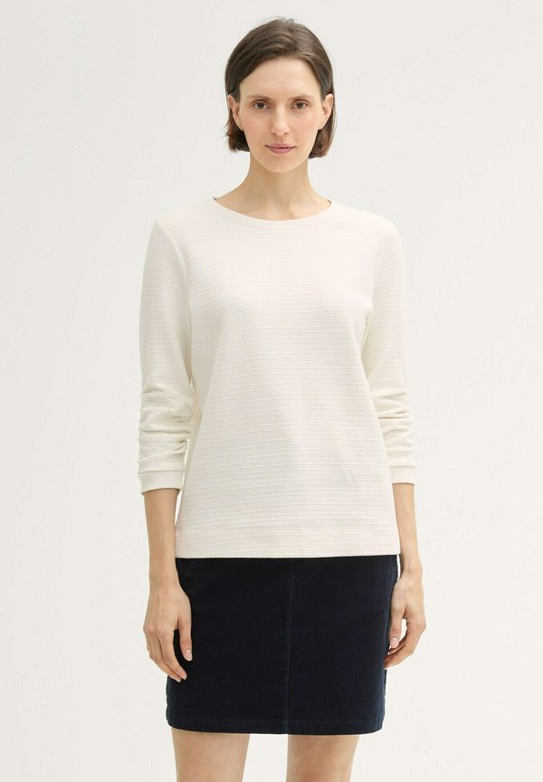TOM TAILOR Sweatshirt - whisper white