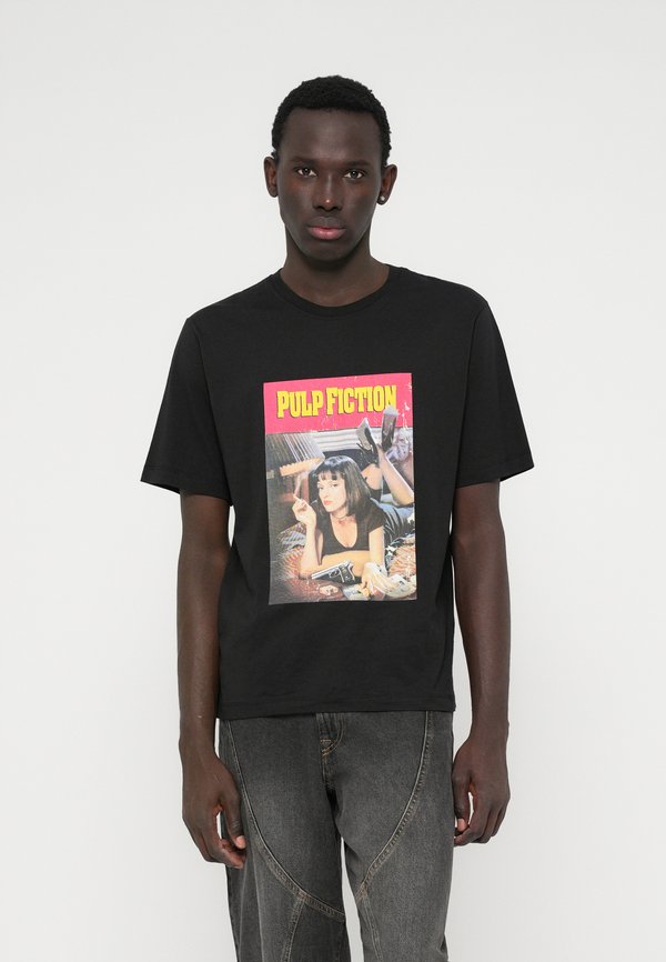 Jack & Jones JORPULP FICTION TEE CREW NECK - Print T-shirt - black