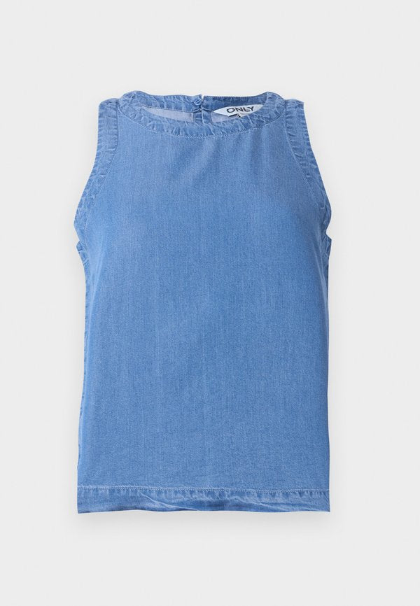 ONLY ONLPEMA - Blouse - medium blue denim