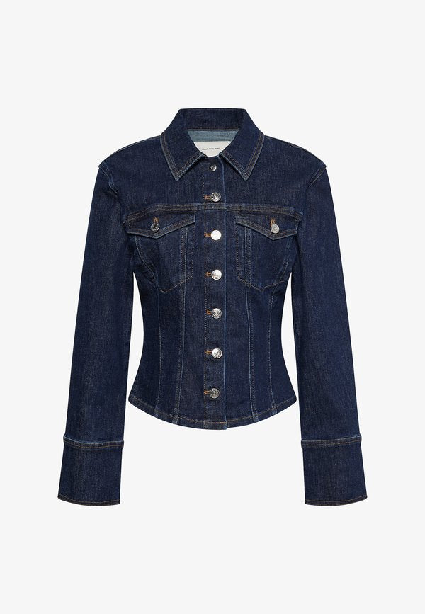 Calvin Klein Jeans SCULPT TRUCKER SHIRT CK CLASSIC - Button-down blouse - ck classic rinse