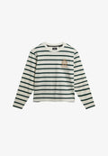 Superdry & Co COUNTRY CLUB LONG SLEEVE STRIPE - Long sleeved top - white stripe