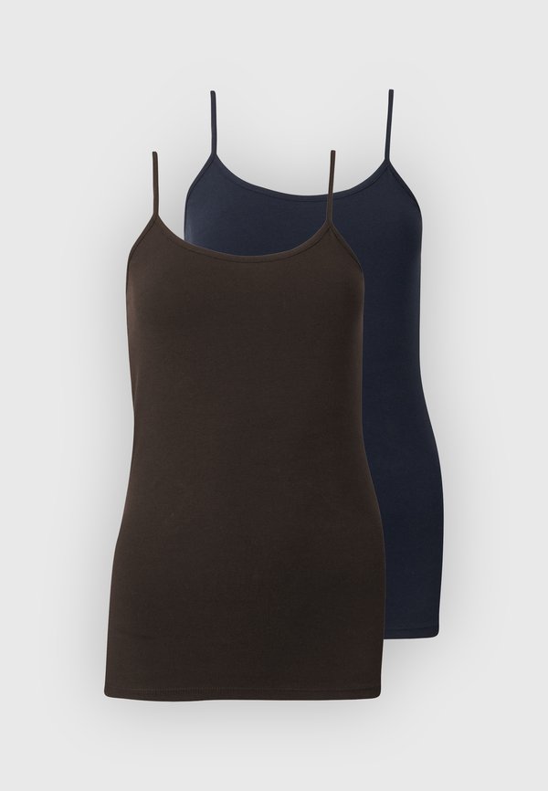 ONLY ONLLOVE SINGLET 2 PACK - Top - night sky/coffee bean