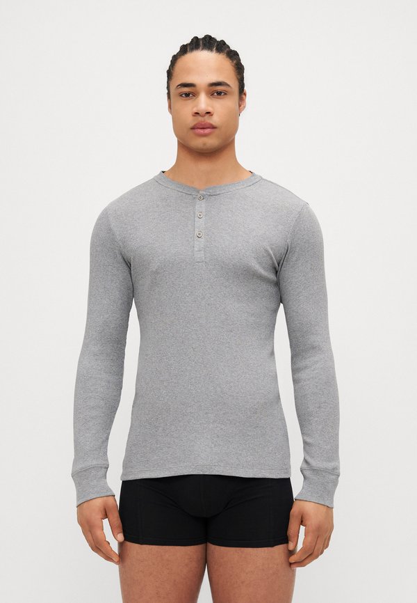 Levi's® LONG SLEEVE HENLEY - Pyjama top - grey