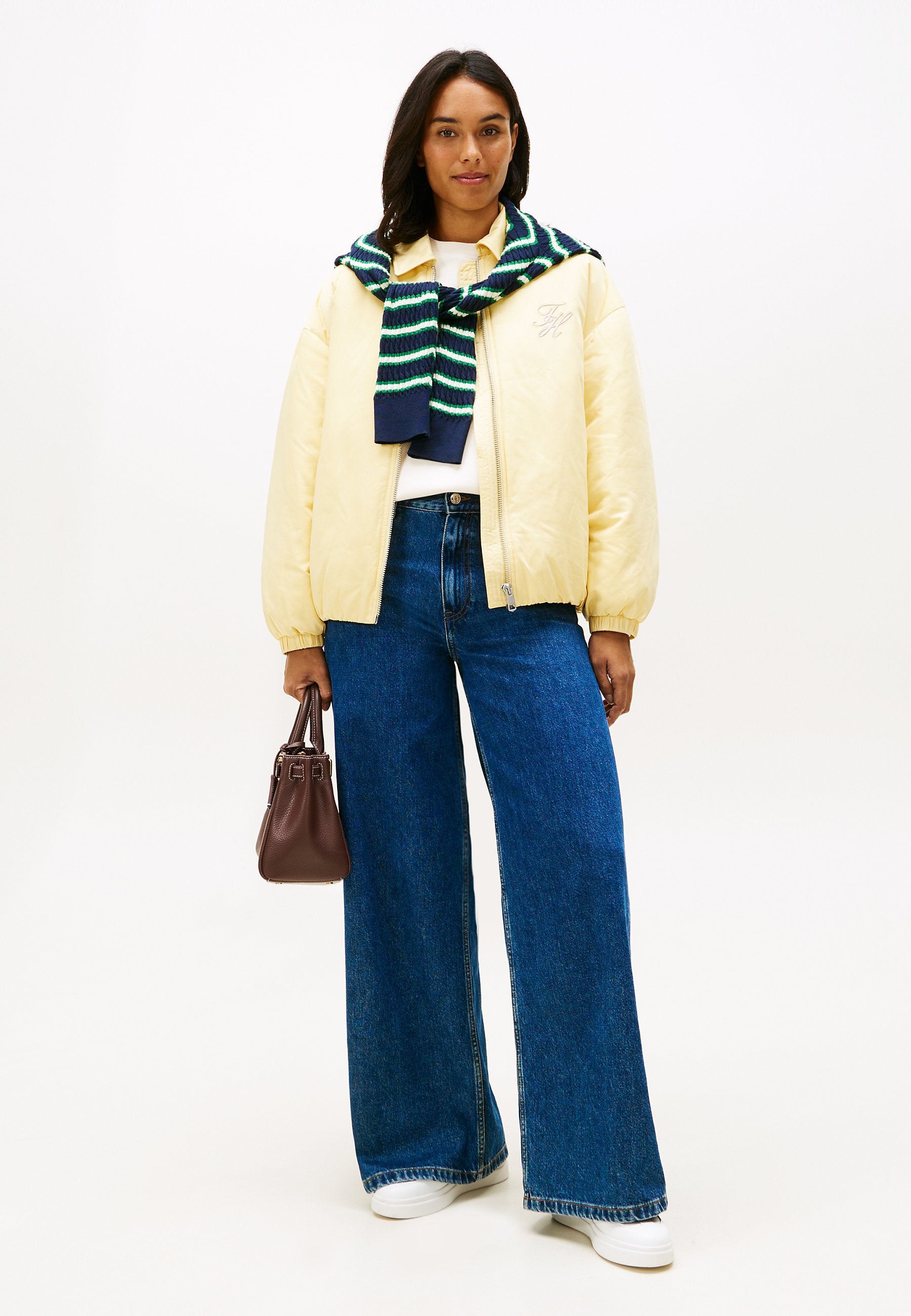 70S HIGH RISE WIDE LEG JEANS Media 2
