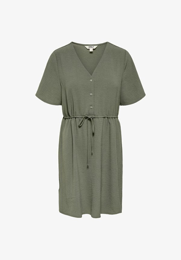 ONLY DRESS ONLMETTE SHORT DRESS - Shirt dress - smokey olive