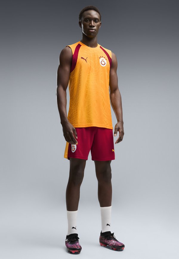 Puma GALATASARAY S.K. SLIM TRAININGSTRIKOT - Club wear - summer sunset-dark cherry