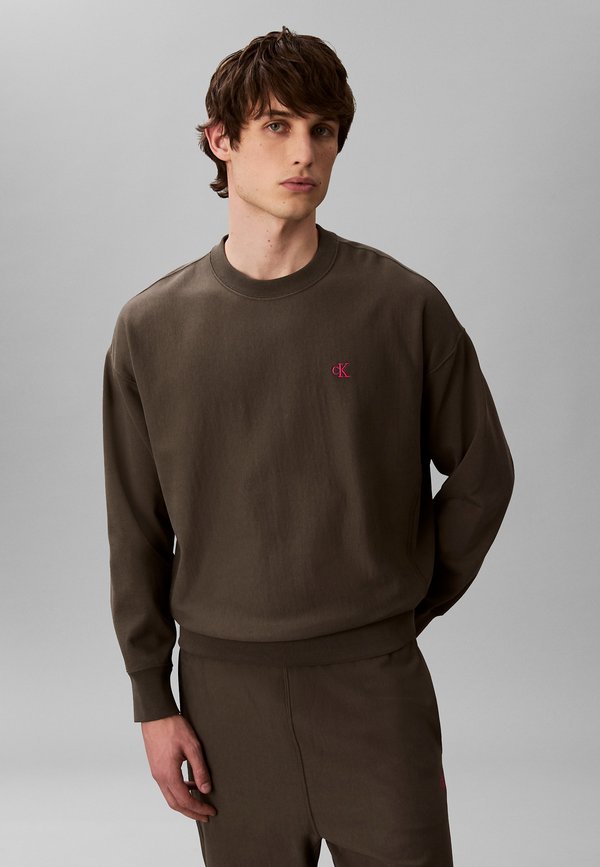 Calvin Klein Jeans PRMM TRRY MNGRM CN S - Sweatshirt - beluga