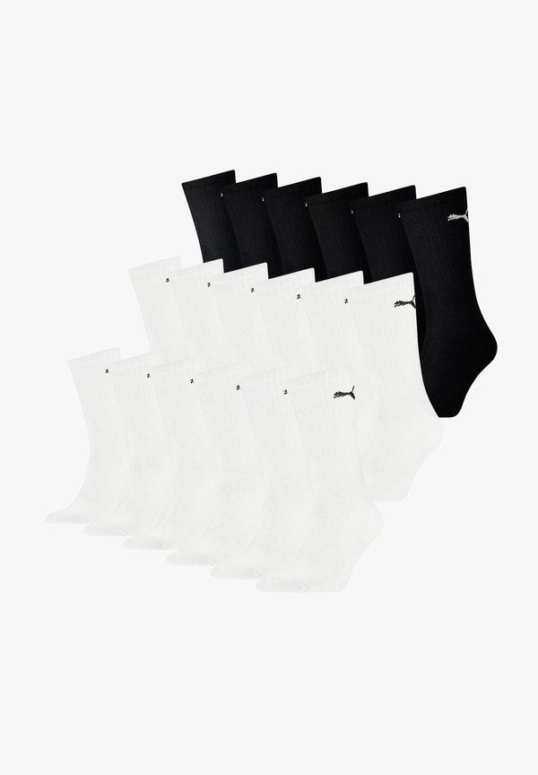 Puma 18 PACK - Sports socks - weiß - schwarz