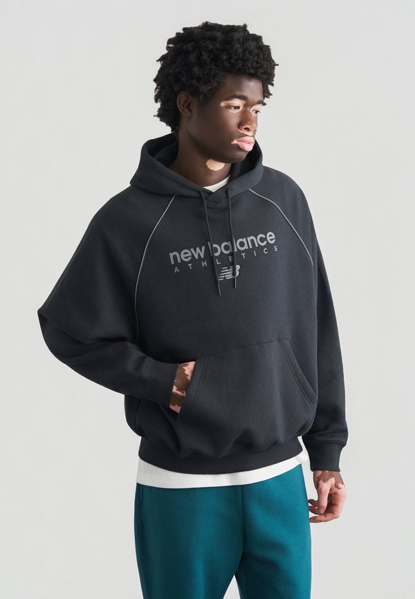 New Balance LINEAR GRAPHIC UNISEX - Hoodie - black