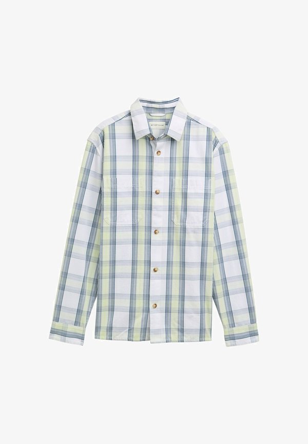 TOM TAILOR MIT KAROMUSTER - Summer jacket - blue lime light check