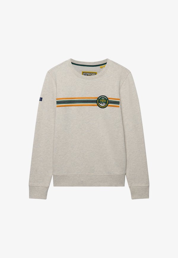 Superdry & Co SUPERDRY OUTDOOR STRIPE LOGO RELAXED SWEATSHIRT.. - Sweatshirt - oatmeal beige marl