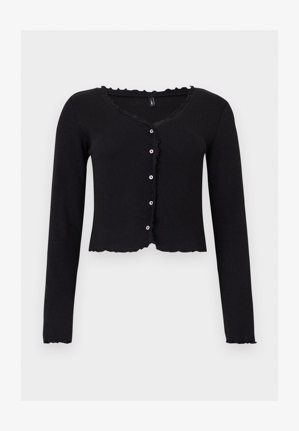 ONLY ONLLAILA BUTTON - Long sleeved top - black
