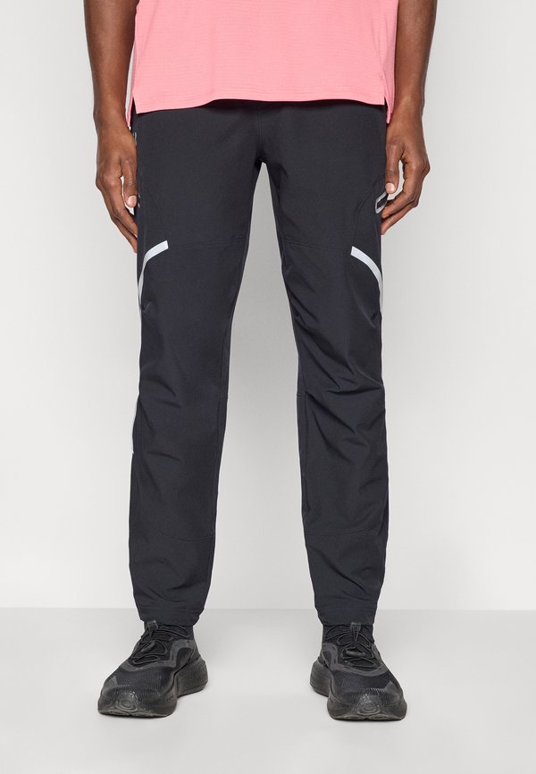 Under Armour UNSTOPPABLE - Tracksuit bottoms - black/metallic silver-coloured