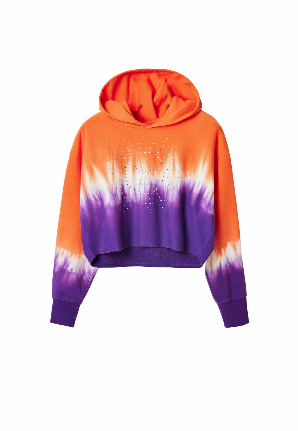 Desigual TIE-DYE RHINESTONE HOODIE