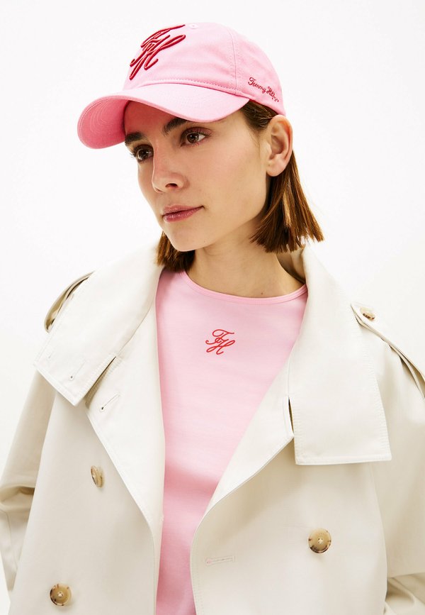 Tommy Hilfiger LOGO EMBROIDERY BASEBALL - Cap - rose petal
