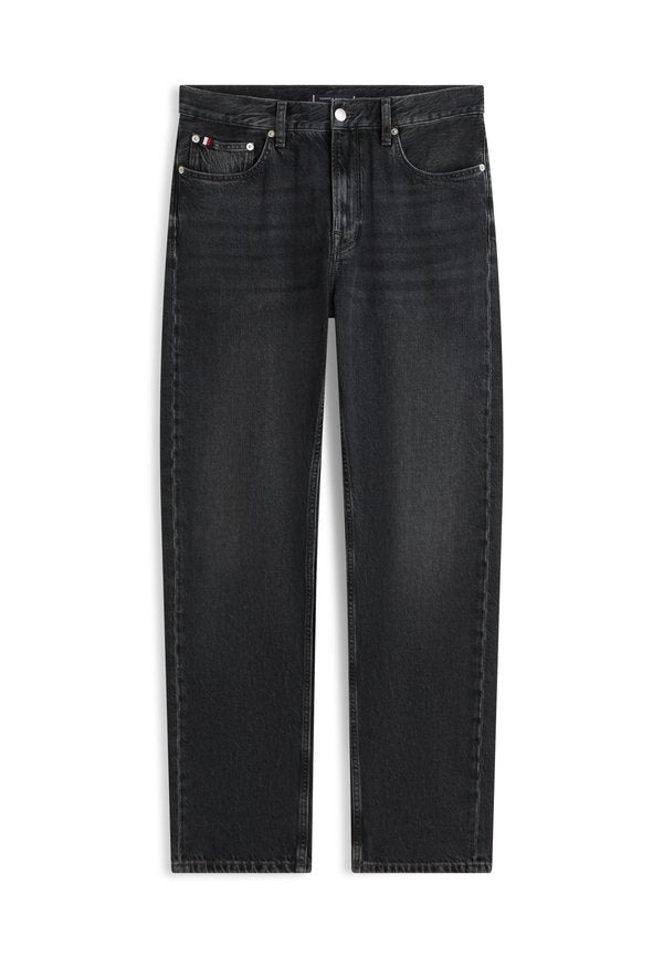 Tommy Hilfiger DOVER WHISKERED REGULAR STRAIGHT LEG BLACK JEANS