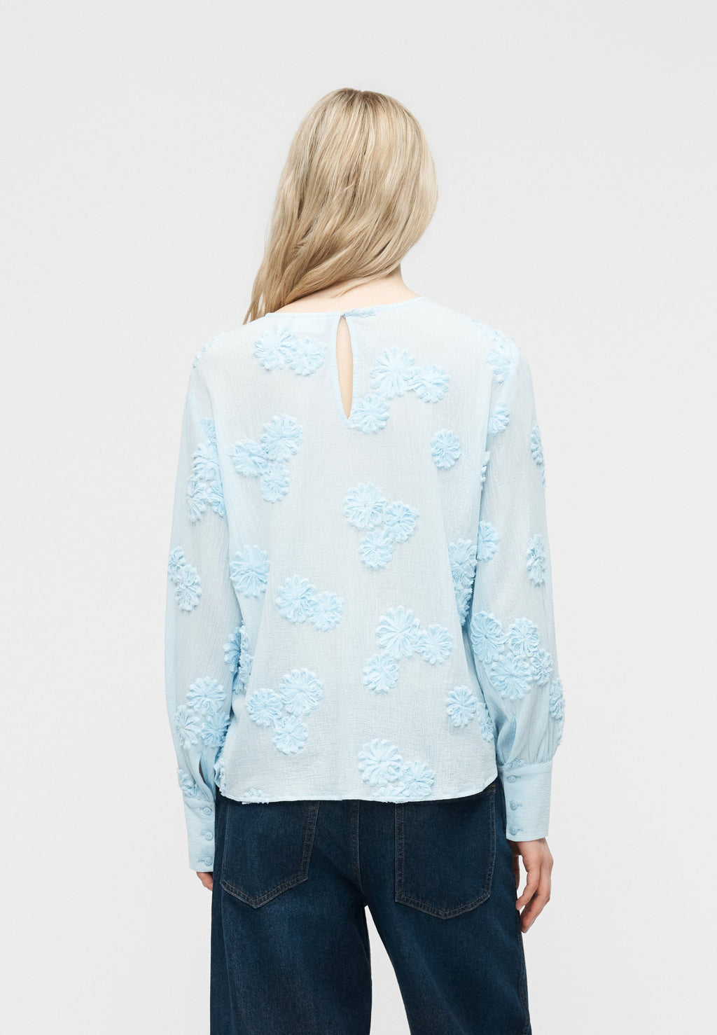 VILA VIELIRA O NECK FLOWER TOP