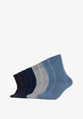 s.Oliver ONLINE UNISEX ESSENTIAL 8P - Socks - stone blue