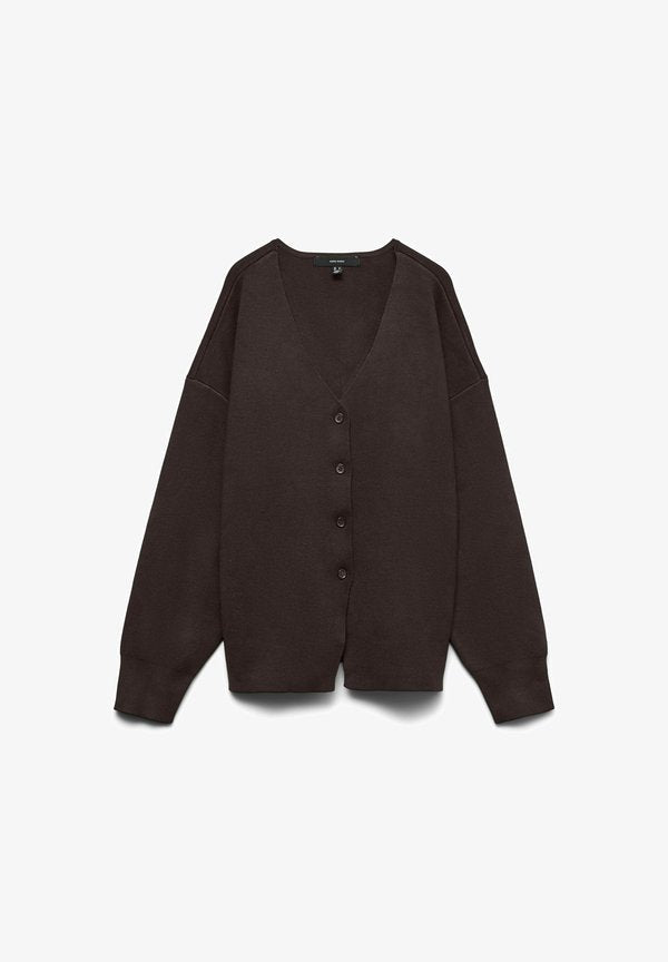 Vero Moda Curve VMCLUCCA Knit - Cardigan - chocolate torte