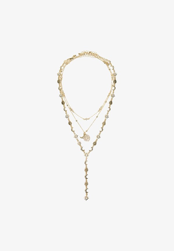 Bershka 3-PACK - Necklace - gold-coloured