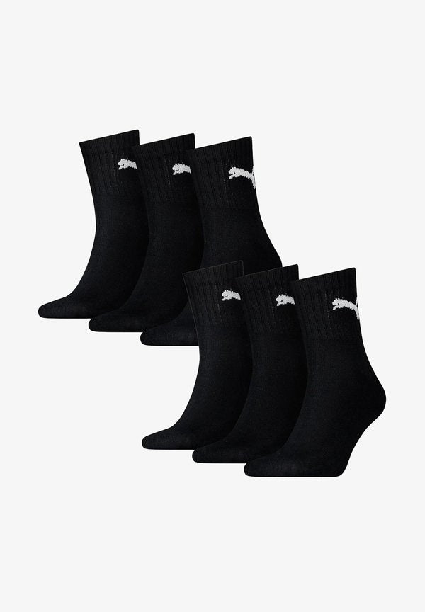 Puma 6 PACK - Sports socks - 200 - black