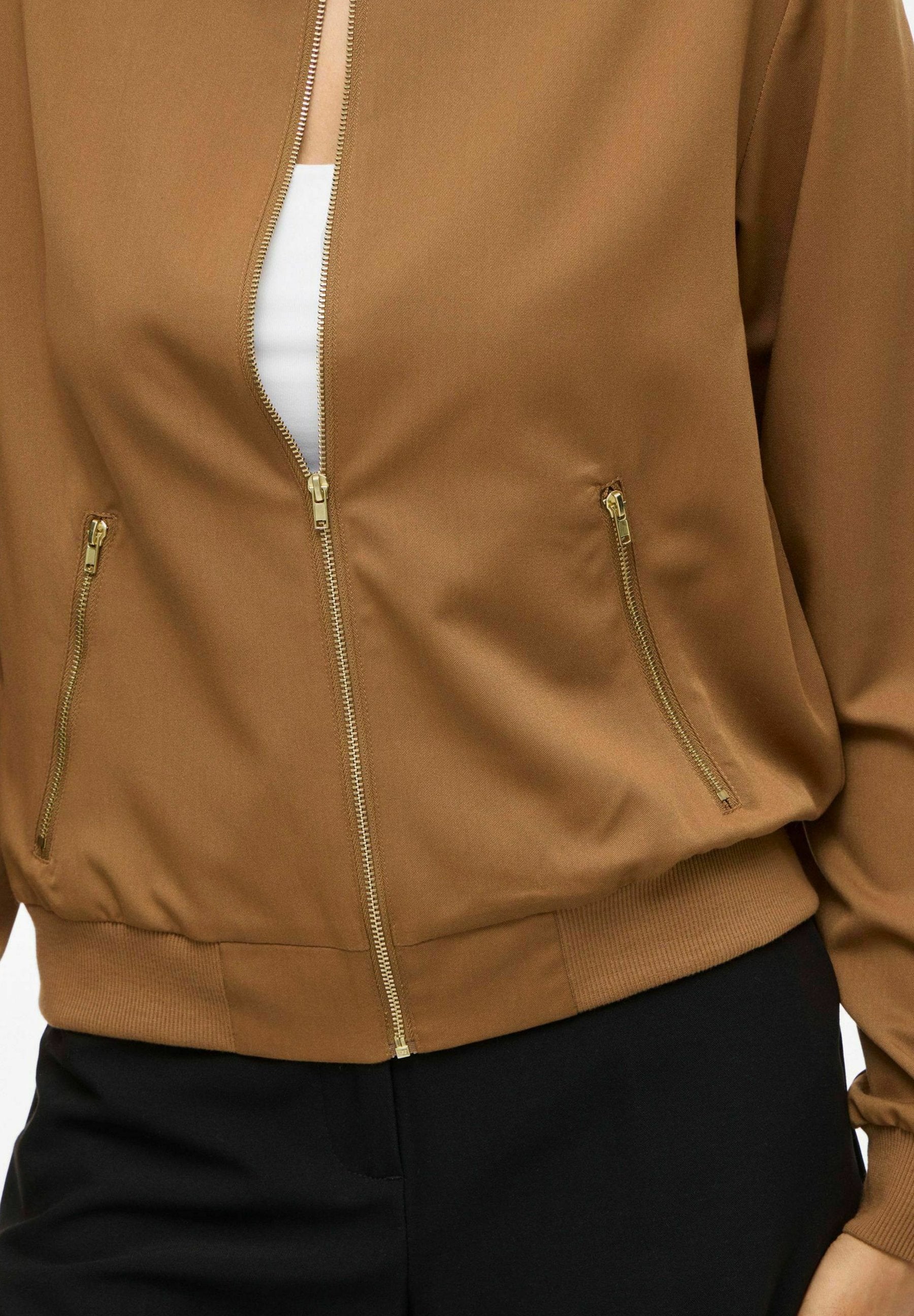 VILA bomber VIBUBBLE Zipper