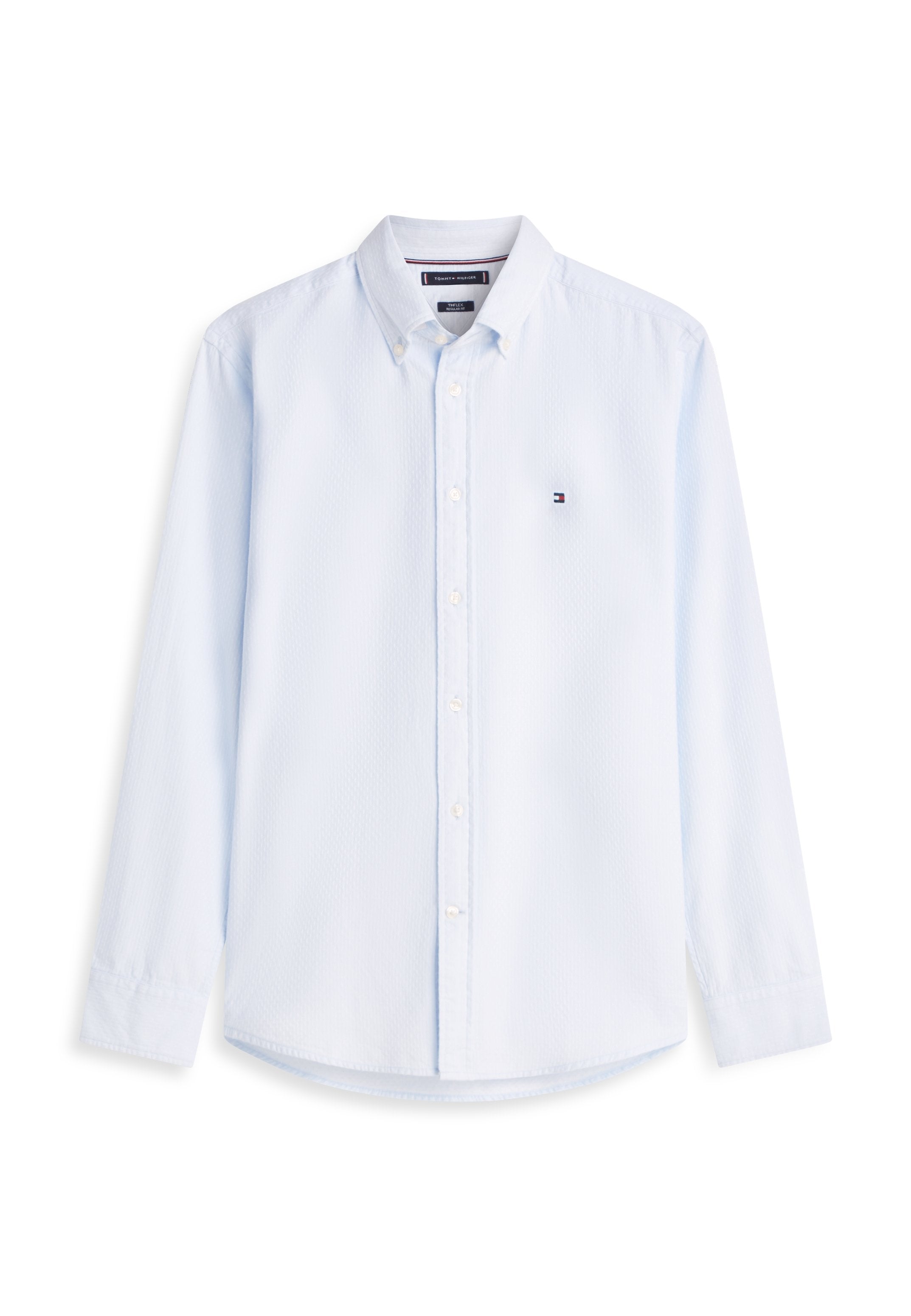 TH FLEX REGULAR FIT DOBBY SHIRT Media 1