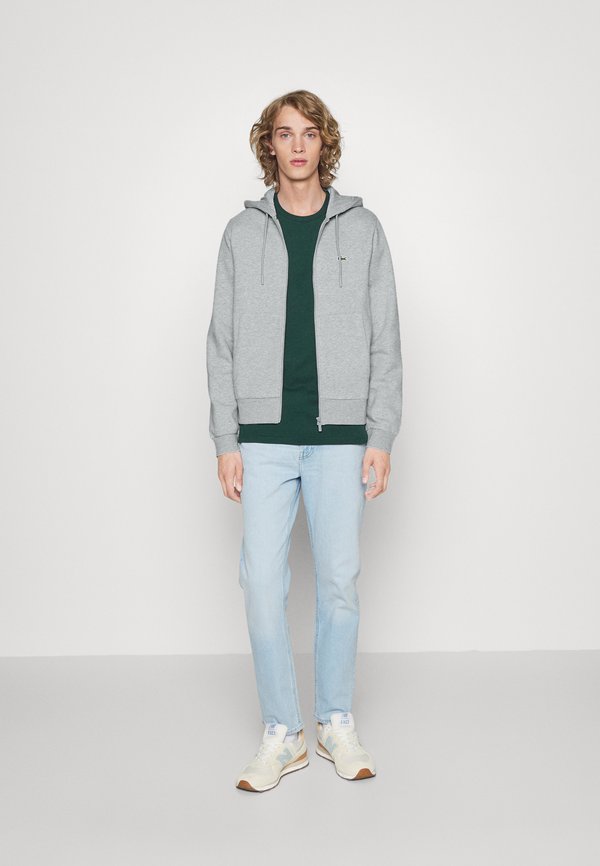 Lacoste Zip-up sweatshirt - argent chine