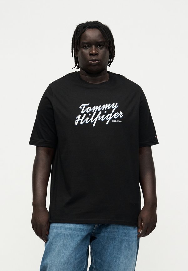 Tommy Hilfiger SUMMER TEXT GRAPHIC TEE - Print T-shirt - black