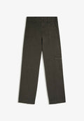 Bershka STRAIGHT-LEG - CARGO TROUSERS - Straight leg jeans - dark green