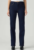 Levi's® 723 HIGH RISE STRAIGHT TRUE BLUE RINSE - Slim fit jeans - worn midnight - dark indigo - flat finish -
