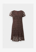 ONLY ONLALBINA V NECK - Day dress - brown