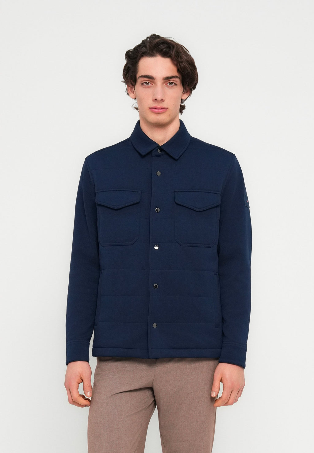FLAP POCKET INTECHNO KNIT SHIRT JACKET Media 3