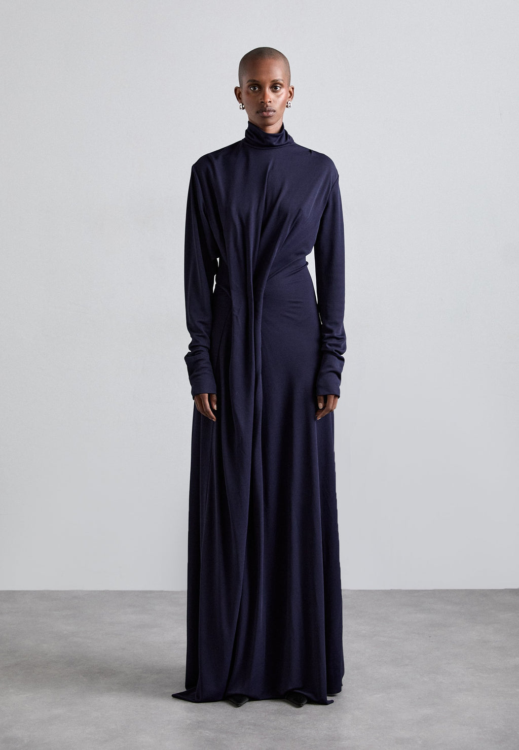 Victoria Beckham LONG SLEEVE DRAPED GOWN