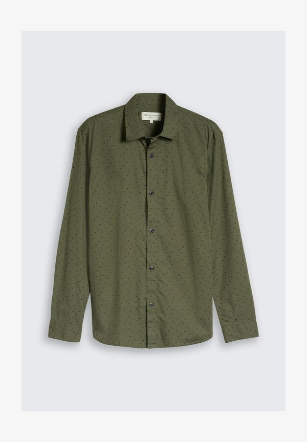 TOM TAILOR PRINTED SHIRT - Shirt - green black music design
