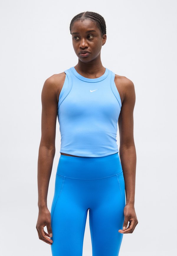 Nike Performance ONE FITTED CROP TANK - Top - university blue/white