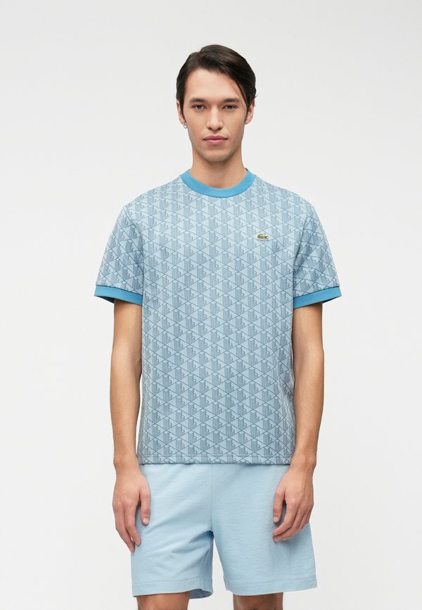 Lacoste UNISEX - Print T-shirt - phoenix blue/abyss blue