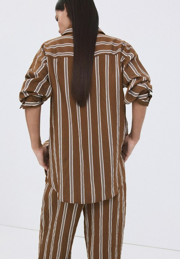 Mango Button-down blouse - brown