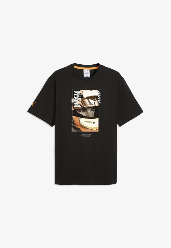 Puma MCLAREN RACING OSCAR PIASTRI DRIVER T-SHIRT UNISEX - Print T-shirt - black
