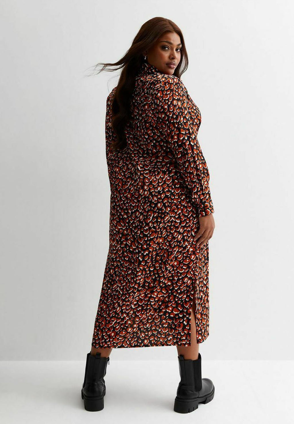 New Look Curves CURVES LEOPARD TIE WAIST