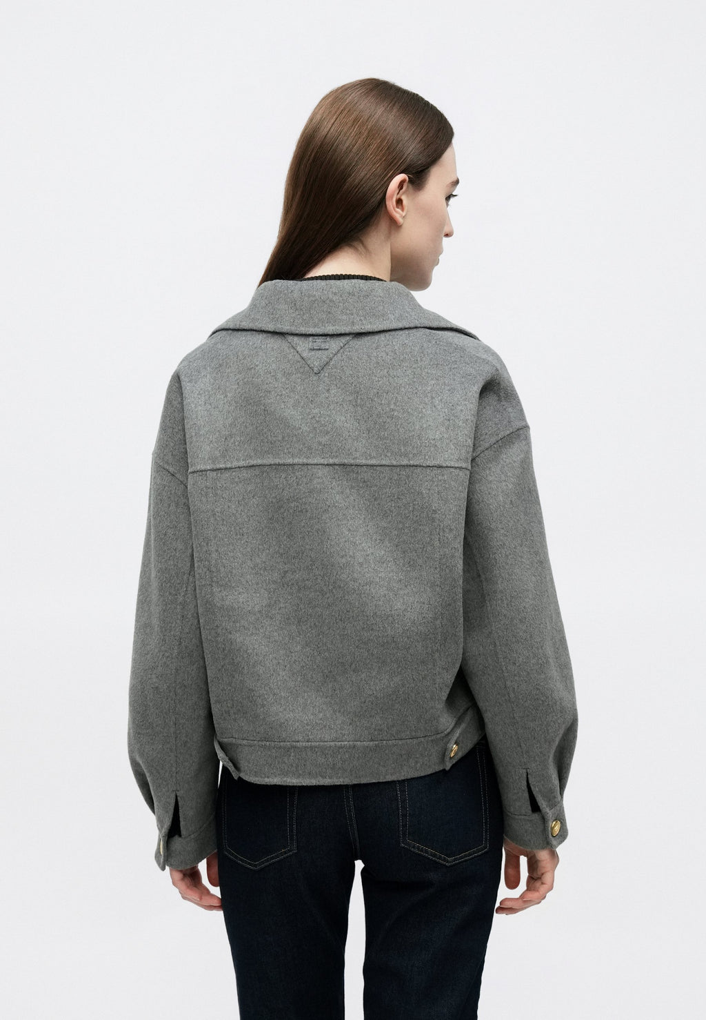 WOOL BLEND DOUBLE BREASTED PEACOAT Media 4