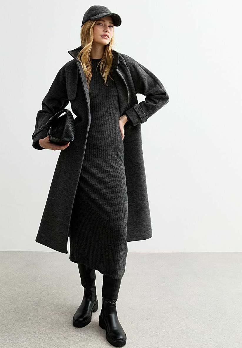 New Look CREW NECK MIDI DRESS