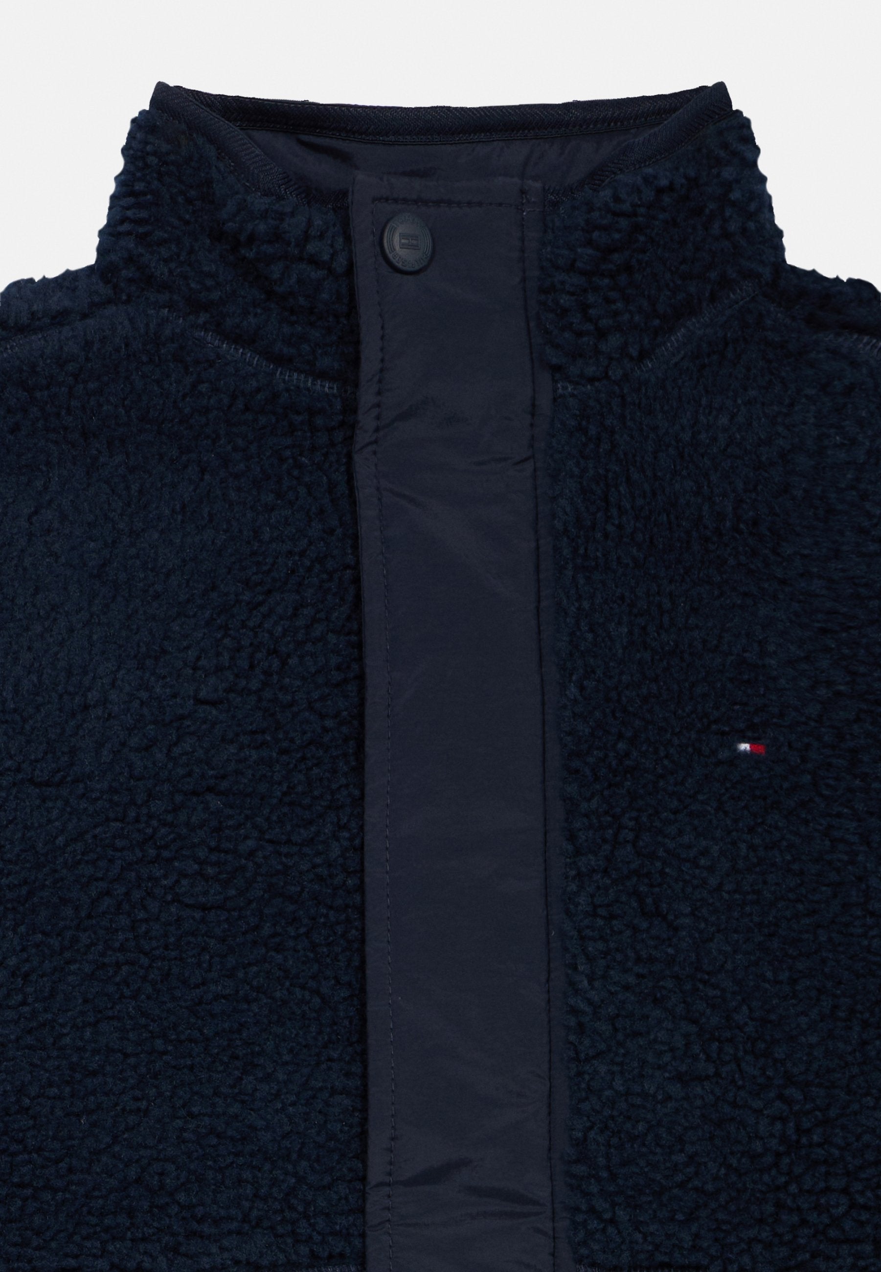 TEDDY FLEECE QUILTED RELAXED BOMBER JACKET Media 3
