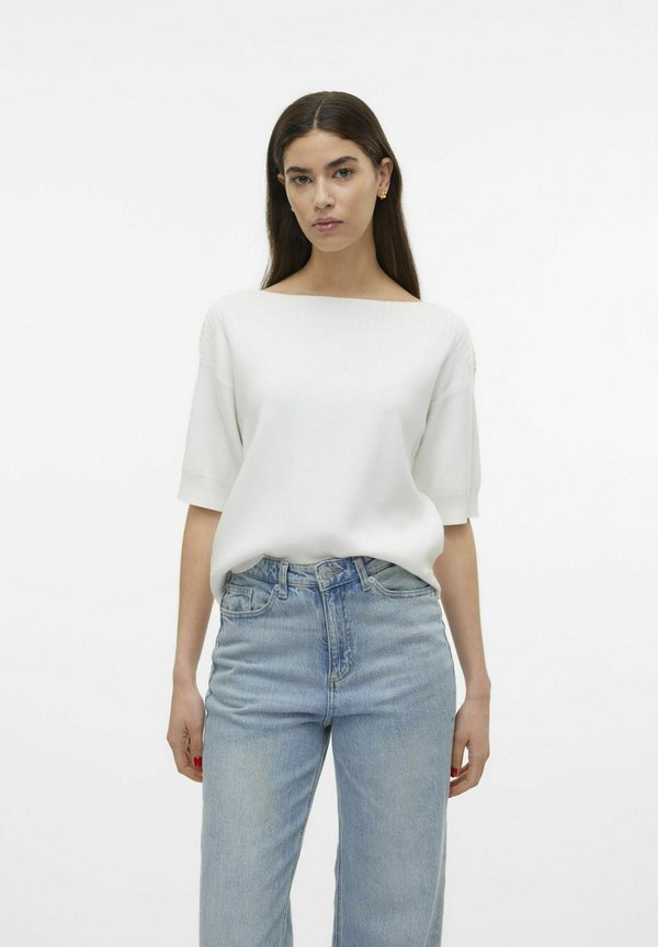 Vero Moda Knitted AWJEMMA Knitted - Jumper - snow white