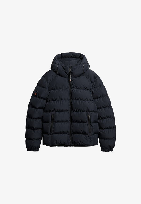 Superdry & Co HOODED SPORTS PUFFER  - Winter jacket - eclipse navy