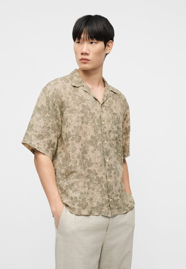 120% Lino SHORT SLEEVE MEN RELAXED FIT SHIRT
