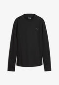 Puma HER SLIM GERIPPTES LANGARMSHIRT - Long sleeved top - black